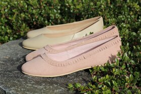 Nové dívčí baleríny Mango - růžové - 3