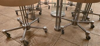 Prodám set skleněný jídelní stůl a nerez židle - 3