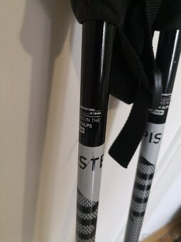 Hůlky na lyže, wedze, 105 cm ve skvělém stavu - 3