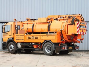 Mercedes-Benz ATEGO 1828 L, FAKÁLNÍ VŮZ, 8 CBM, DVĚ KOMORY ( - 3