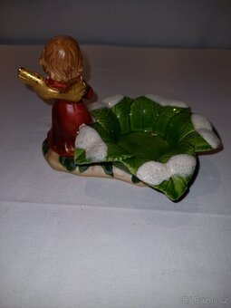 Vánoční keramický svícen - NEPOUŽITÝ. - 3