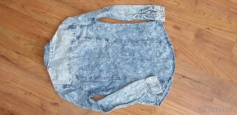 Riflová košile/. zdobená - 3