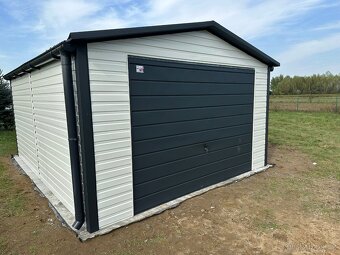 Plechová garáž 4x5m. - 3