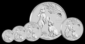 Stříbrná mince 1 Oz - Rok Králíka 2023 - 3