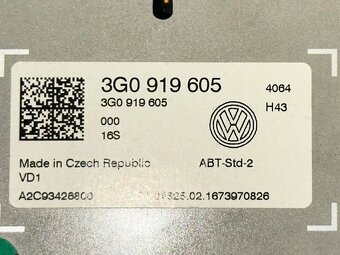 Original VW navigace 3G0919605 VW Passat B8 r.v. 2016 - 3