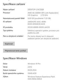 HP ProBook 455 G1,AMD A6-4400M,Win 10,SSD 250GB,RAM 8GB,15.6 - 3