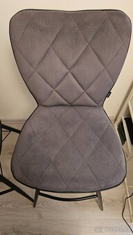 Barová židle, šedá, černá, XXXLutz - 3