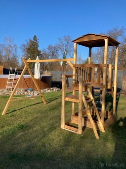 Dřevěný domeček pro děti , dětské hřiště - 3