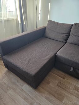 Rohová rozkládací sedačka s úložným prostorem - 3