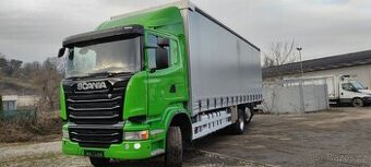 SCANIA R 400,VALNÍK S PLACHTOU 23-PALETOVÝ,HYDR. ČELO 3T - 3