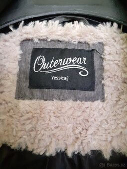 Dámská šedá zimní teplá bunda s páskem Yessica 44/46 - 3