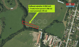 Prodej louky, 3950 m², Ostrava - Proskovice - 3