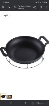 Tarrington House BBQ gril wok, Ø 30 x 7 cm, litina, černá
 - 3