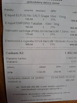 Elektronická OXVA NeXLIM 1500mAh - 3