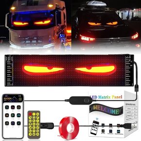 LED MATRIX PANEL LCD OČI Flexibilní USB panel 345x100mm - 3