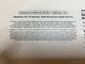 NOVÝ 14 Apple MacBook Pro M2 Pro 2023 ZÁRUKA SSD Flash 1TB - 3