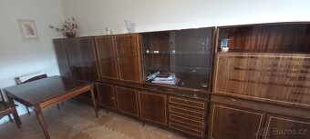 Retro/Vintage masivní lakovaná obývací stěna za odvoz - 3