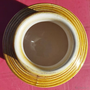 Menší retro keramická váza, zn. Kravsko - 3