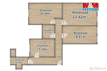 Pronájem kanceláře 100 m² Karlovarská ul. Plzeň - 3