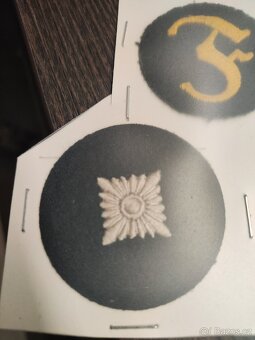 3x rukávové nášivky hodnostní, funkční Wehrmacht - originál - 3