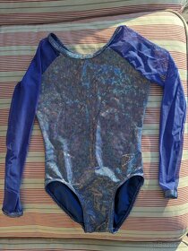 Gymnastický dres závodní Ramisport modrý s hologramem 120 - 3