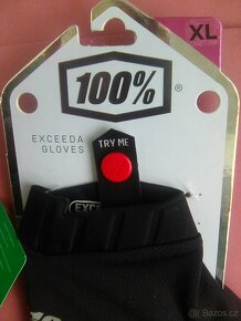 EXCEEDA - 100% krátké gelové rukavice Black, vel: XL - 3
