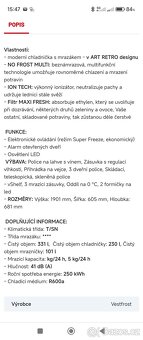 Disigenova lednice Vestfrost nova v zaruce - 3
