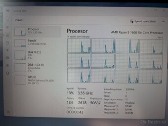 Herní PC | Ryzen 5 1600, GTX 1070, 16GB, 500GB SSD - 3