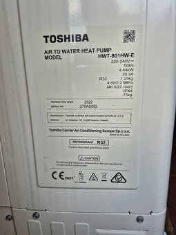Venkovní jednotka TČ Toshiba ESTIA HWT-801HW-E-8 kW - 3