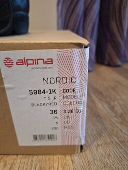 Prodám boty na běžky vel 36 Alpina - 3