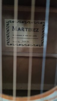 Akustická kytara MARTINEZ faw-701 + příslušenství - 3