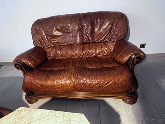 kožená sedací souprava - 3