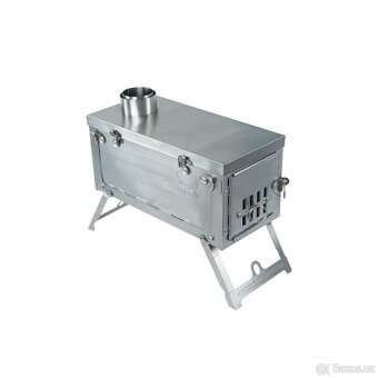 WINNERWELL®Outdoor Přenosná Kamna FASTFOLD 0.9KG TITANOVÉ - 3