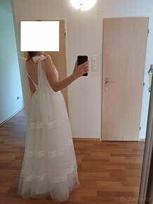 Bílé svatební šaty boho - 3