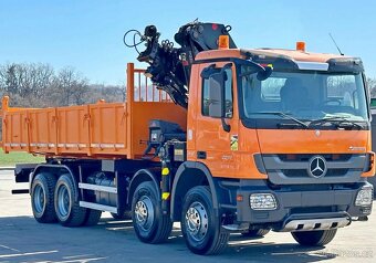 Mercedes-Benz Actros 3241 - 8x4 – Sklápěč/Valník + HR-HIAB 3 - 3