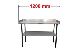 Pracovní nerezový stůl 120/60 cm - 3