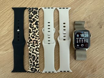 Apple Watch 6 40 mm, GPS + Cellular, zlatá nerez, TOP STAV - 3