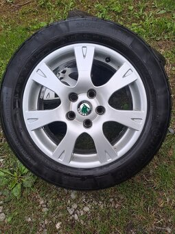 Alu kola 5x112 originál Škoda Octavia II 205/55 R16 - 3