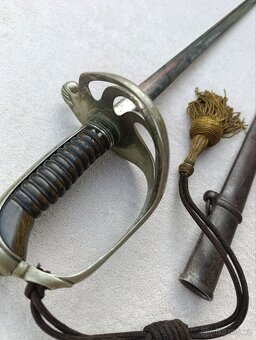 Francouzský důstojnický Palaš / kord s pochvou a třapcem - 3