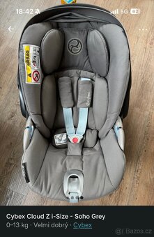 Cybex cloud z i-size, soho grey - 3