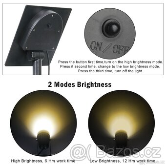 Solarní zahradní osvětlení IP65 - 3