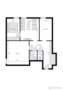 Prodej družstevního bytu 3+1, nám. B. Němcové, Ostrava - Por - 3