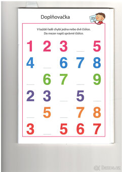 Cvičebnice pro předškoláky: MATEMATIKA -nevyplněná - 3