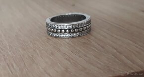 Nový dámský stříbrný prsten prstýnek 925 široký i jako dárek - 3