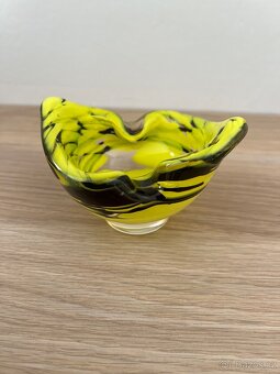 Prodám popelnik hutní sklo Moser - 3