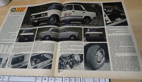 FIAT 125P, DOBOVÝ TEST 1975, 3X DVOJSTRANA 52cmx33cm - 3
