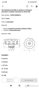 Uzamykatelné růžice (závit M8) - 3