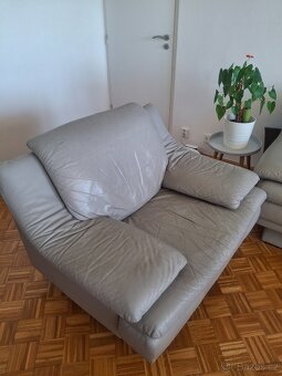 Daruji koženou sedací soupravu italské zn. Natuzzi - 3