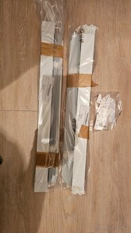 Žaluzie 543x1333 mm, barva bílá-lesk, brzdy, podložky, 2ks - 3