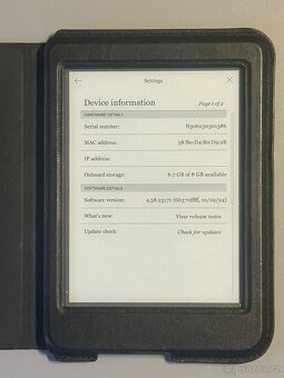 Čtečka elektronických knih Kobo Nia 8GB černá + obal - 3